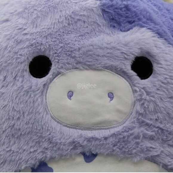 16" Bubba the Fuzzy Purple Cow Fuzzamallow Squishmallows KellyToy Jazzwares BNWT - Picture 4 of 7